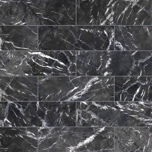 Black marble tile pattern