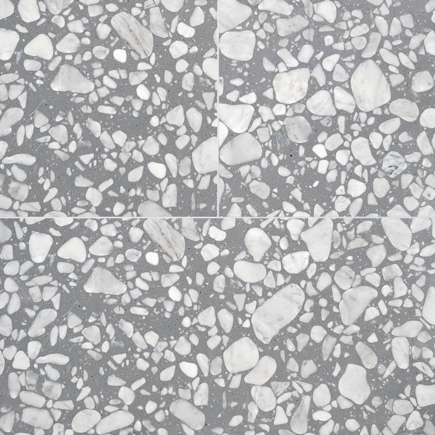 Grigio Marble Terrazzo Honed Field Tile 12''x24''x1/2''