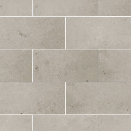 Jura Grey Honed Limestone Field Tile 6''x12''x3/8''