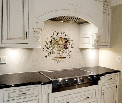 Elegant Kitchen Backsplash Fruit Mosaic 
