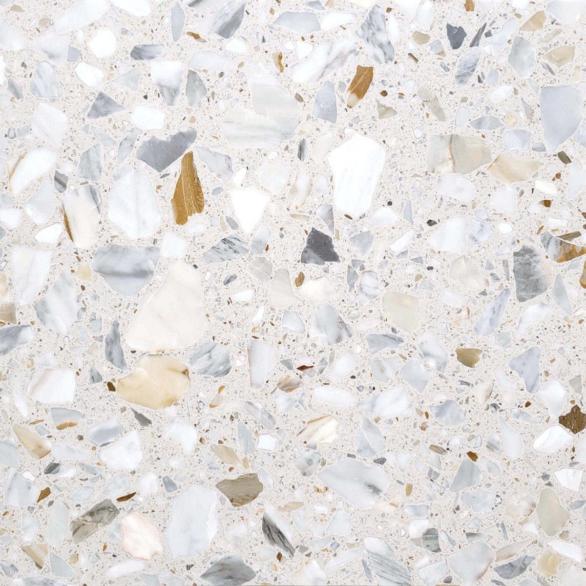 Latte Mable Terrazzo Honed Field Tile 24''x24''x1/2''