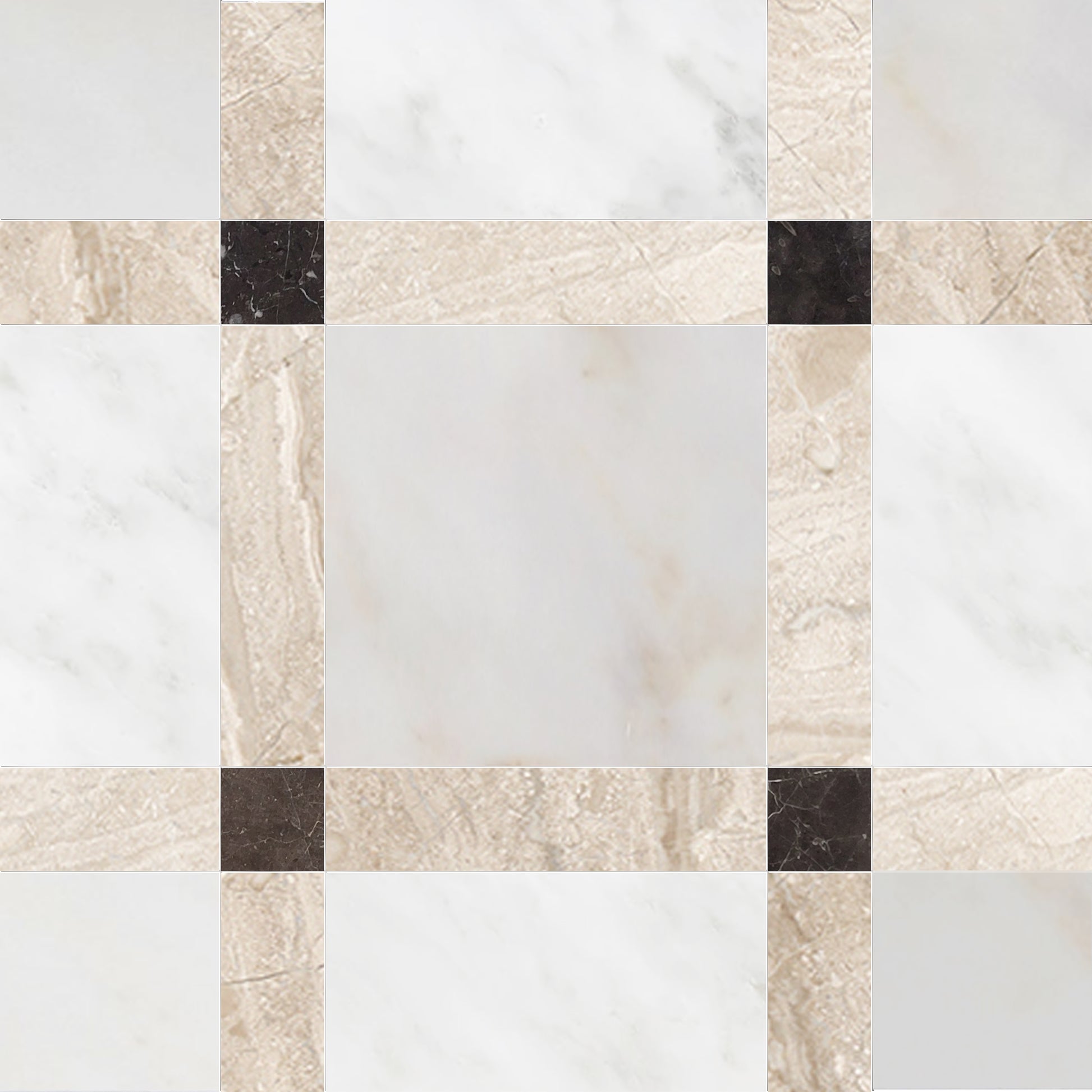 Checkered pattern with alternating light and dark squares on a white background