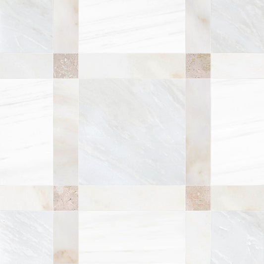 Checkered pattern with alternating light and beige squares