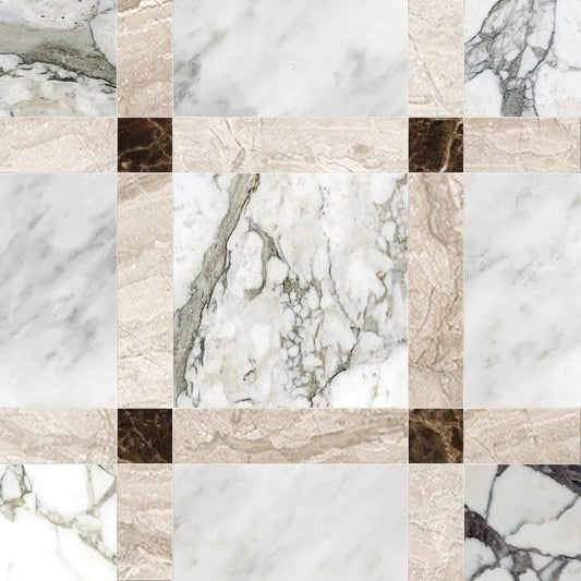 Grid of various marble textures in different colors