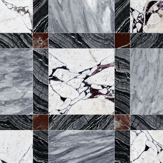 Grid of various marble and stone textures