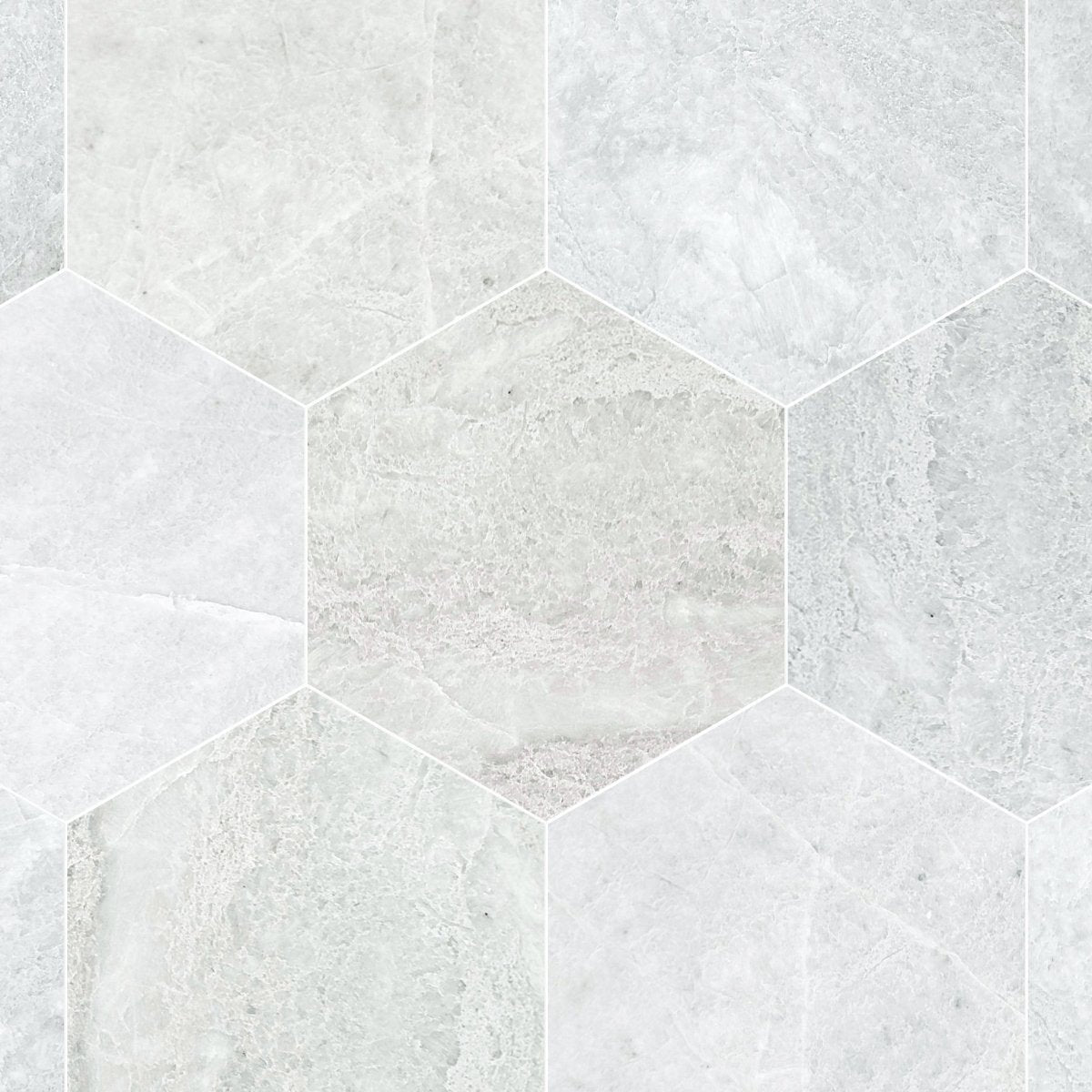Ming Green Marble 10 1/2'' Hexagon - Artsaics