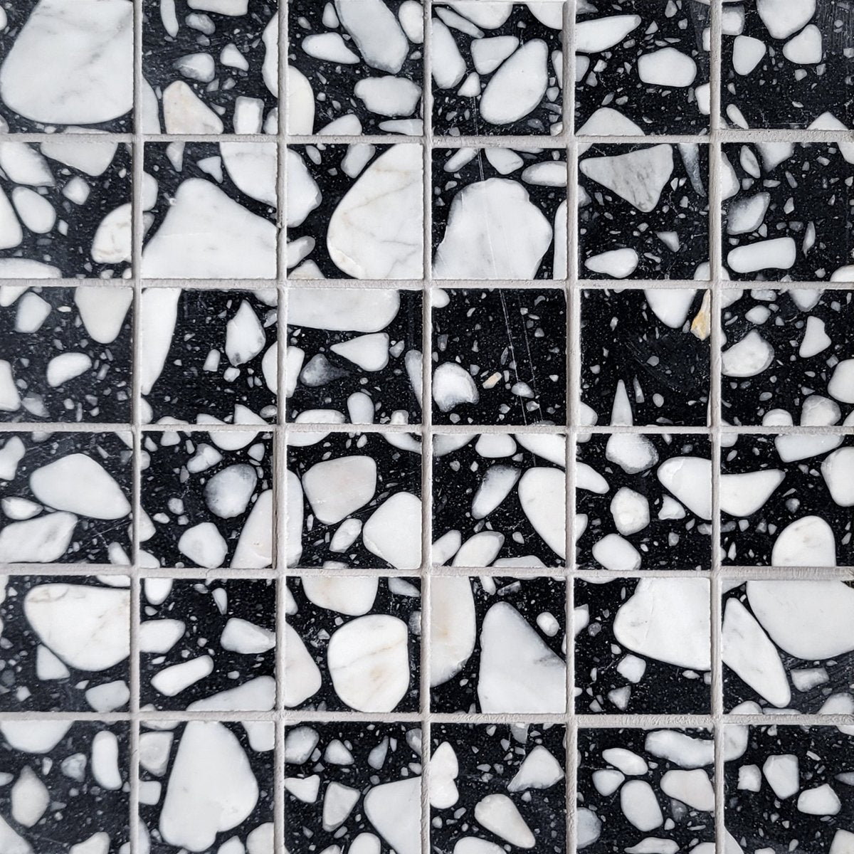 Straight Moon Marble Terrazzo Honed 2''x2'' Mosaic