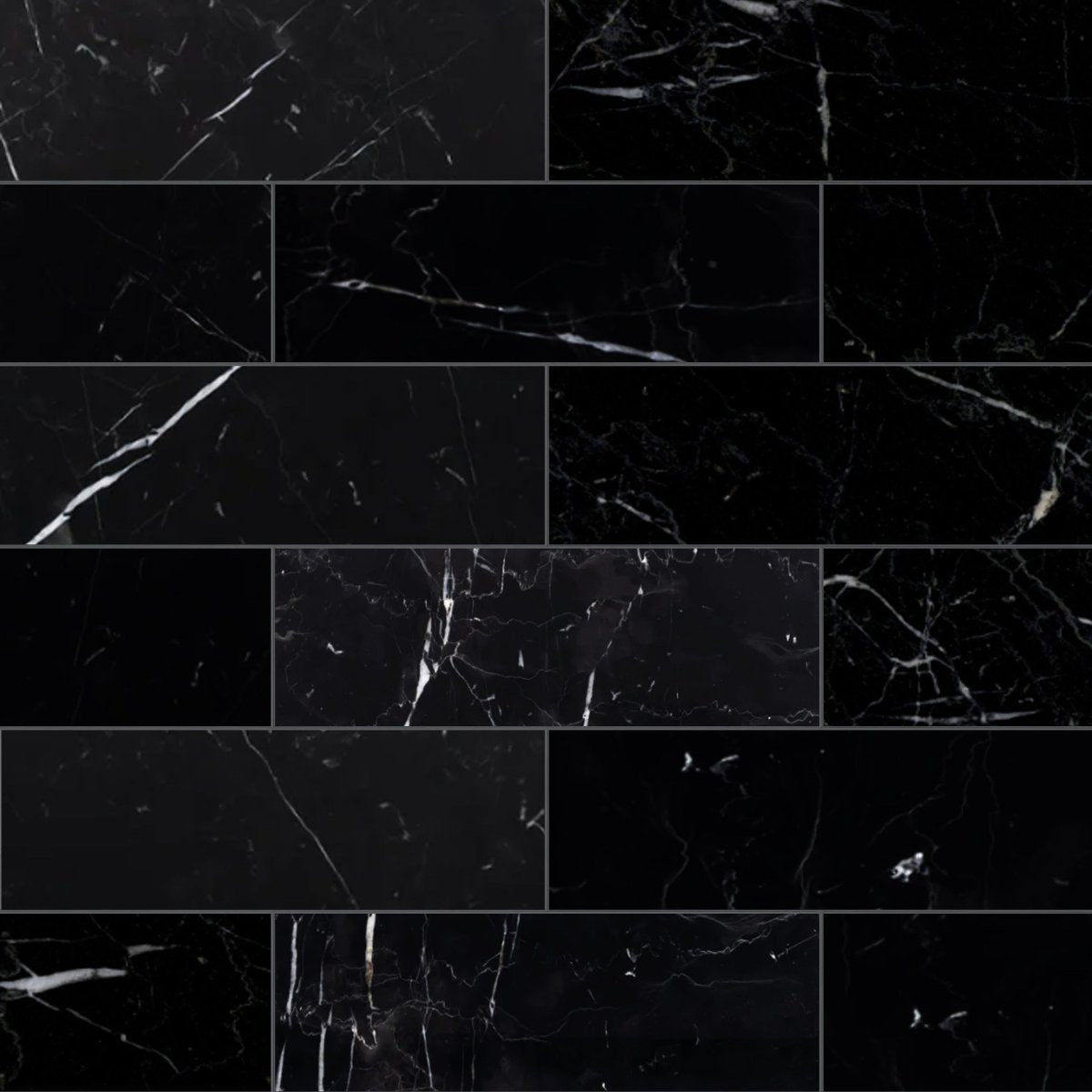 Black marble tile pattern
