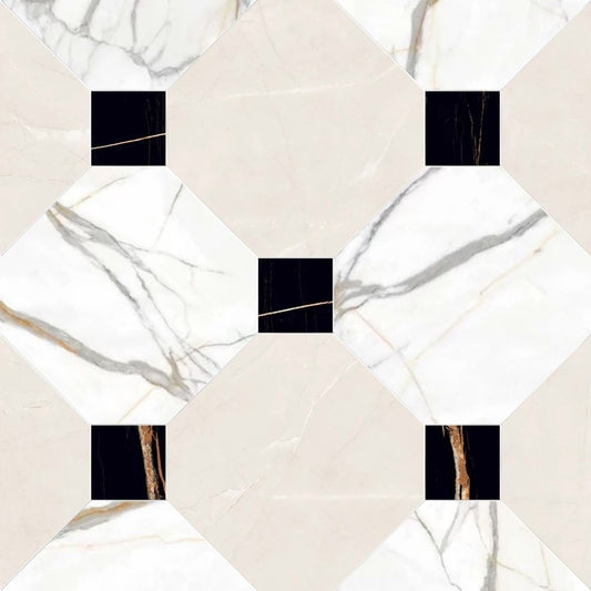 Marble pattern with beige, white, and gray tones