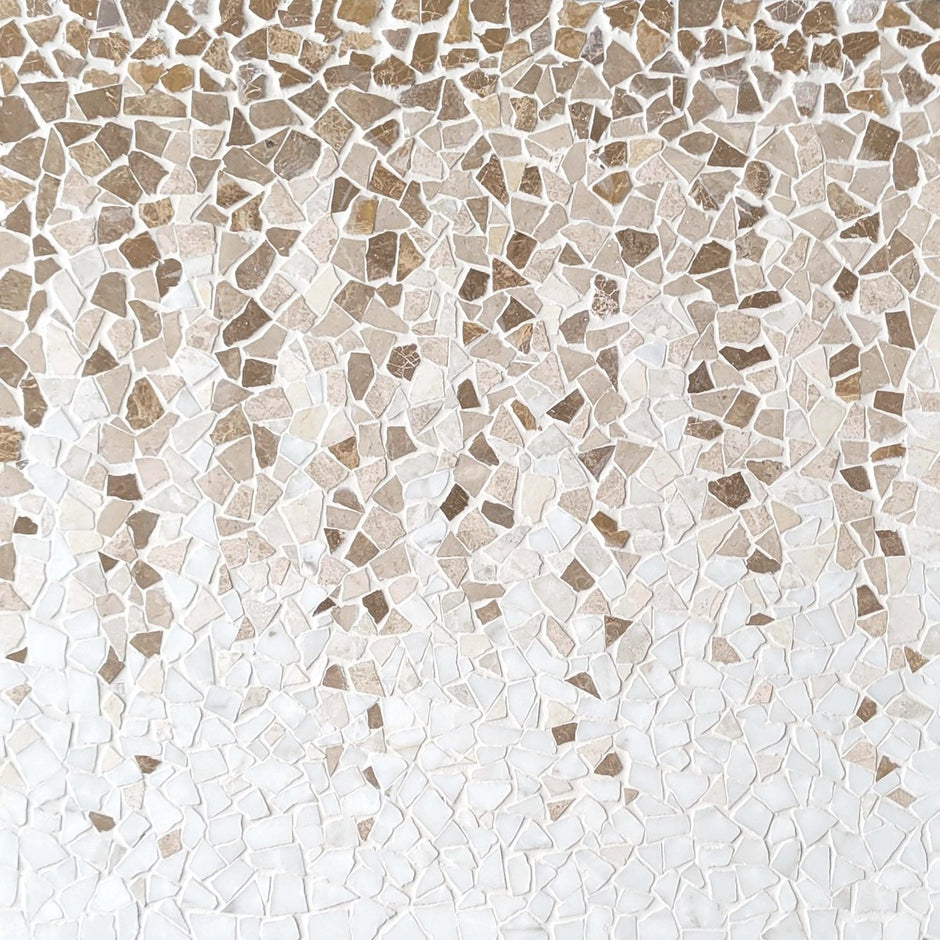 Ombre Drip Rock Cafe Stone Mosaic