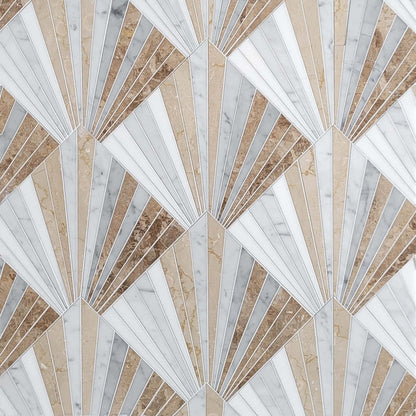 Ombre Marquet Cafe Diamond Stone Mosaic