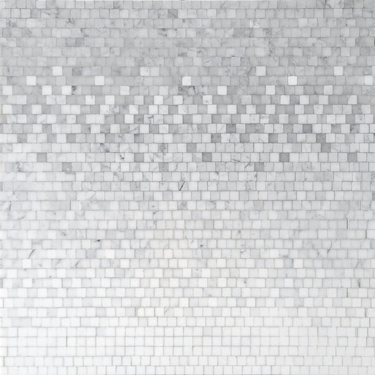 Gray mosaic tile pattern