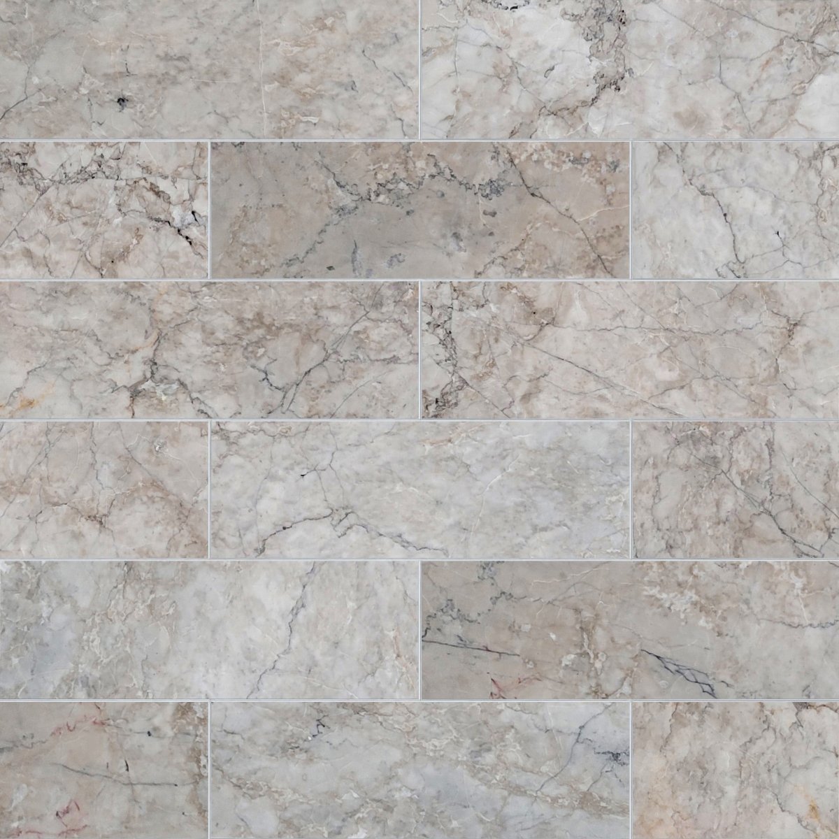 Collage of beige and gray marble tiles
