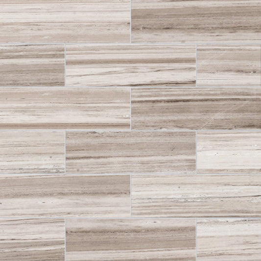 Patterned tile with wood-like texture in shades of brown and beige.