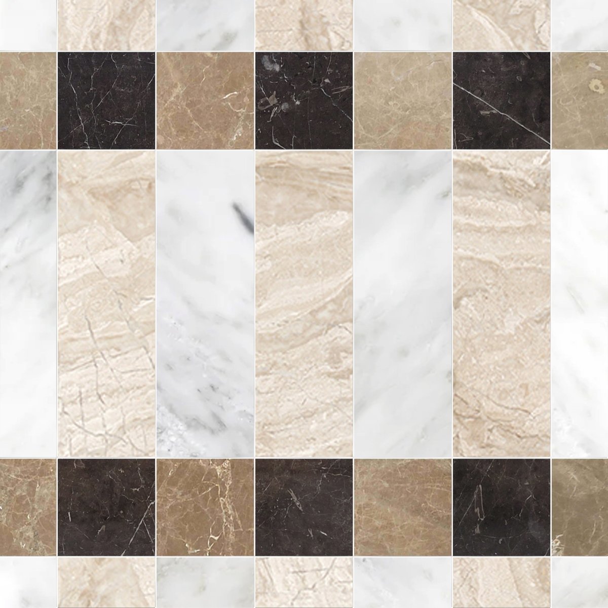 Grid of various marble and stone textures in different colors and patterns.