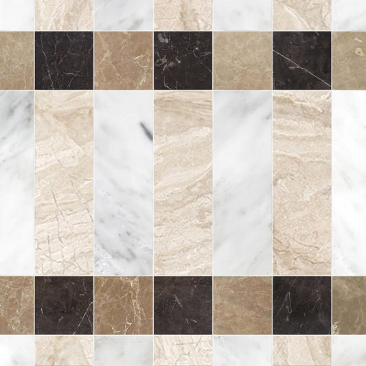 Grid of various marble and stone textures in different colors and patterns.