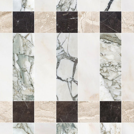 Grid of various marble and stone textures in different colors and patterns.