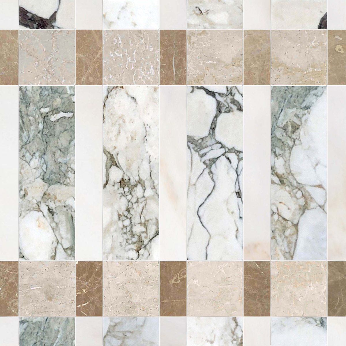 Grid of various marble and stone textures