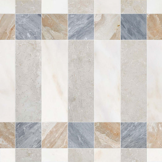 Plaid Duglas Large Desert Stone Mosaic