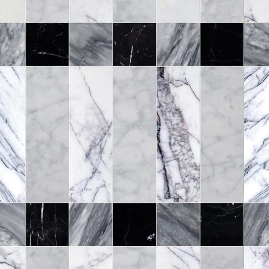 Plaid Duglas Large Ice Stone Mosaic