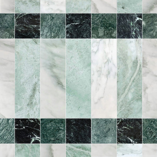 Plaid Duglas Large Jade Stone Mosaic