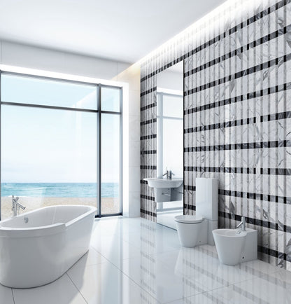 Plaid Isle Large Grigio Stone Mosaic