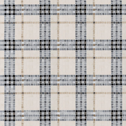 Plaid MacLeod Crema Stone Mosaic