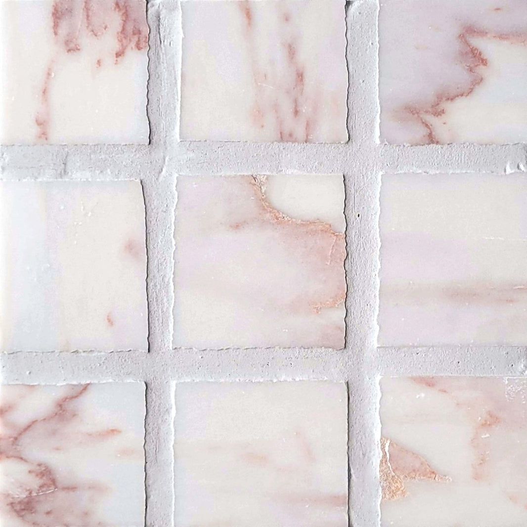 Scarpa Rosa Aurora 4''x4'' Grid Mosaic Tile