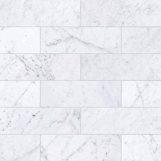 White marble tile pattern