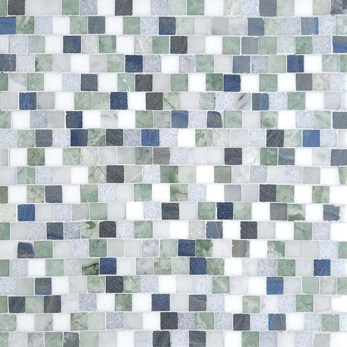 blue and green blend tiles