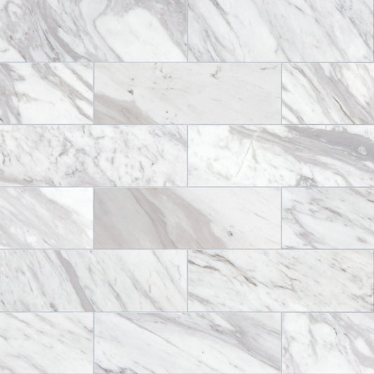 White marble tile pattern