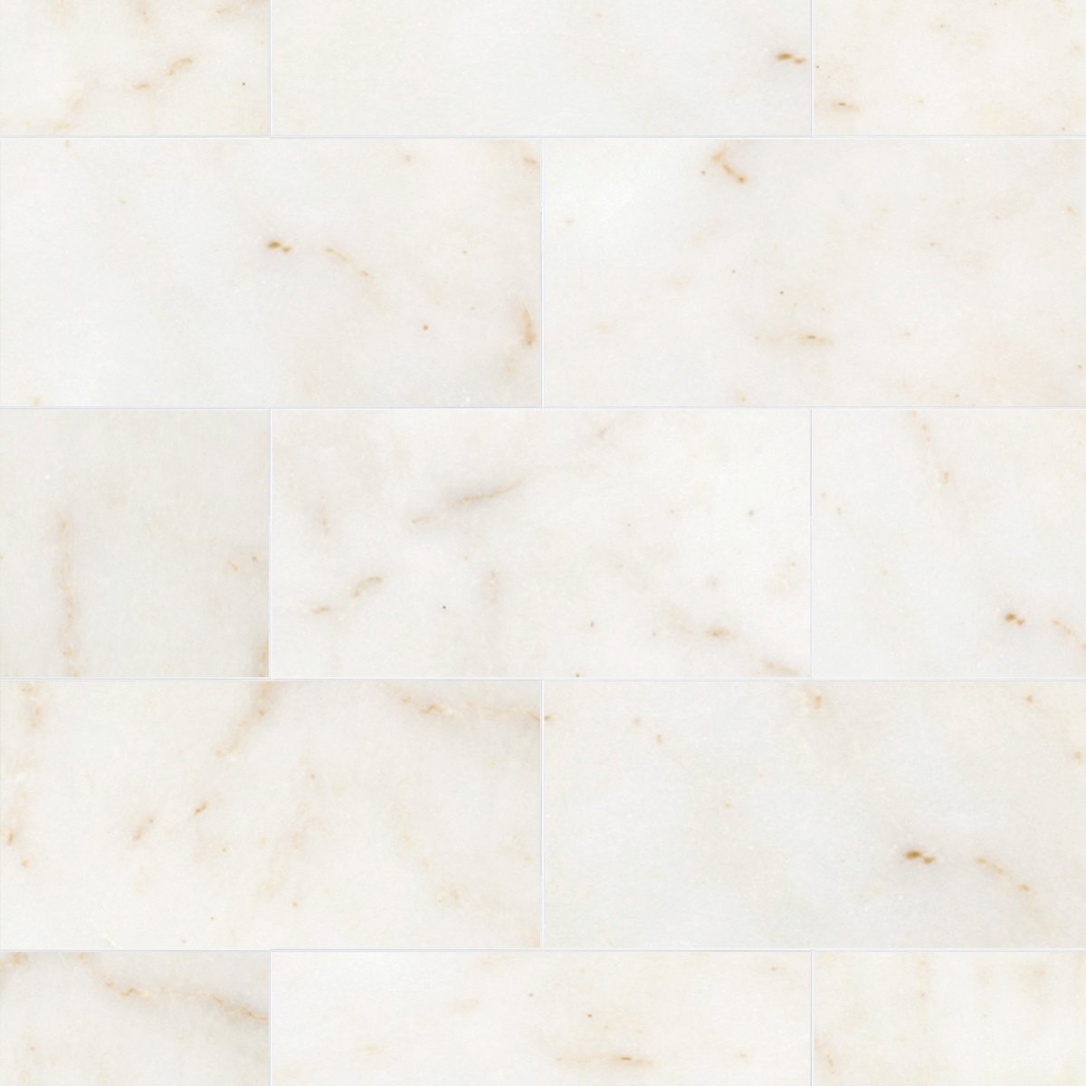 Afyon Sugar Polished Marble Field Tile 6''x12''x3/8''