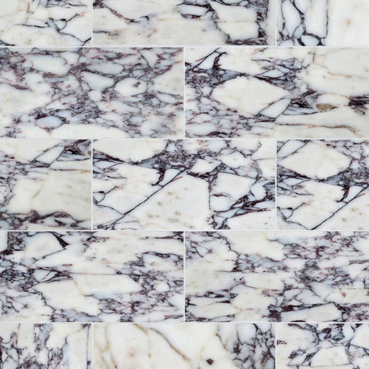 Afyon Violet Polished Marble Field Tile 6''x12''x3/8''