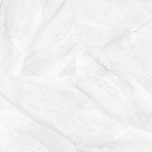 Agate White Matte Porcelain Field Tile 32''x32''x3/8''