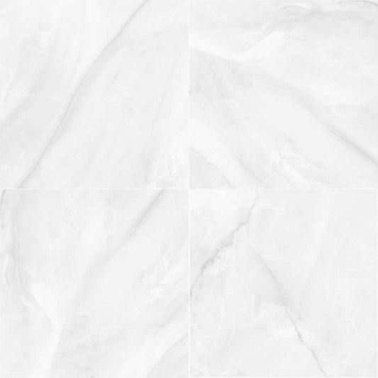 Agate White Polished Porcelain Field Tile 32''x32''x3/8''