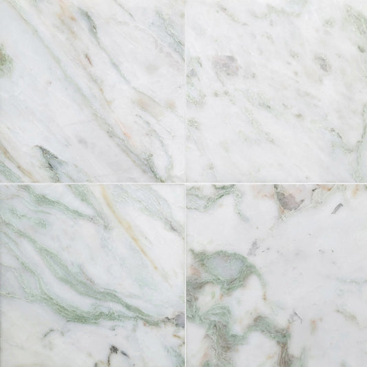 Alba Chiarro Polished Marble Field Tile 12''x12''x3/8''