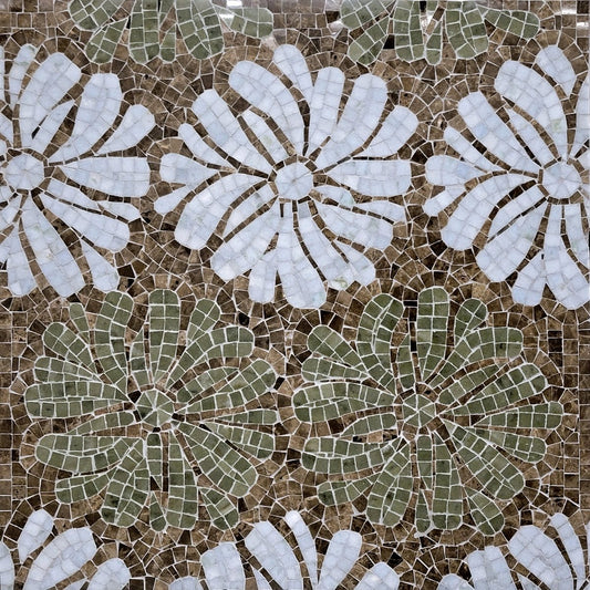 Univo Anandale Flower Stone Mosaic