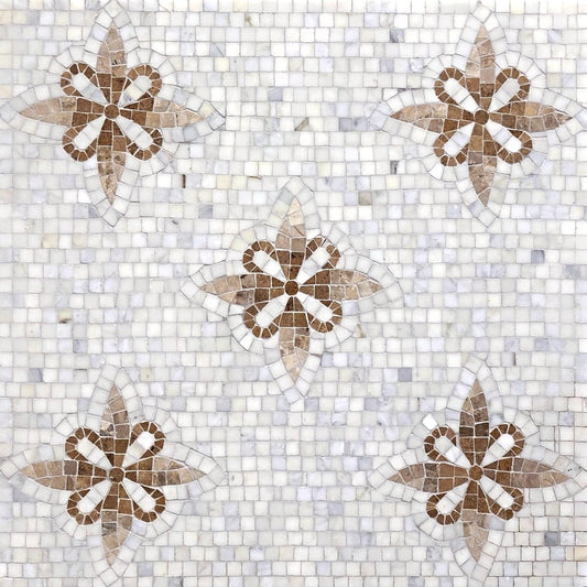 Univo Azali Floral Stone Mosaic