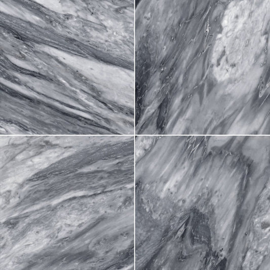 Bardiglio Polished Marble Field Tile 12''x12''x3/8''