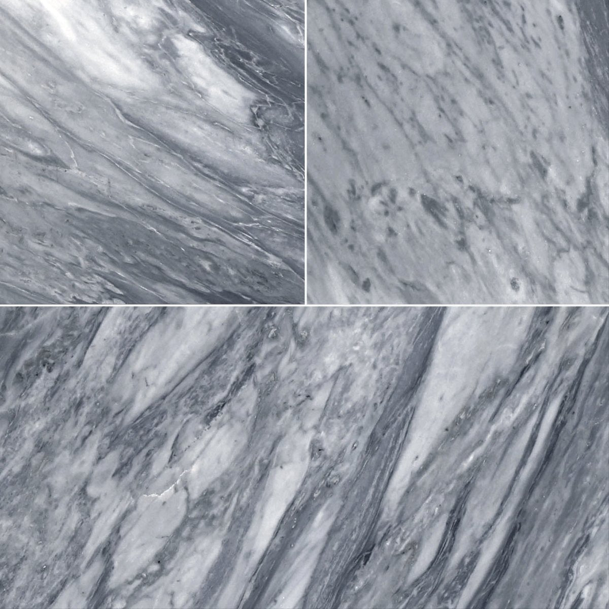 Bardiglio Polished Marble Field Tile 12''x24''x3/8''