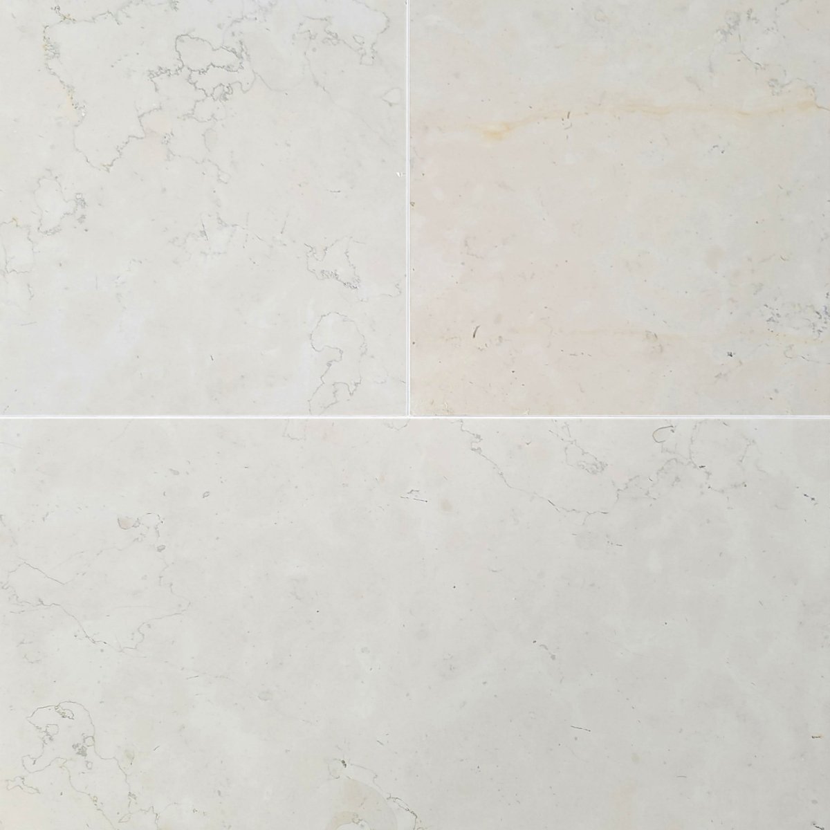 Bianco Perlino Honed Marble Field Tile 12''x24''x3/8''