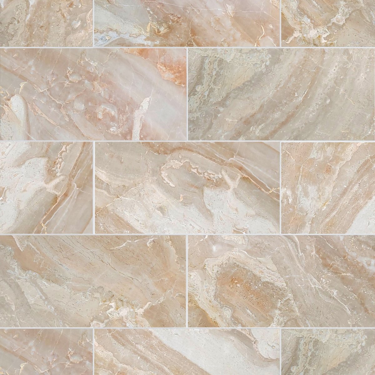 Breccia Oniciata Polished Marble Field Tile 6''x12''x3/8''