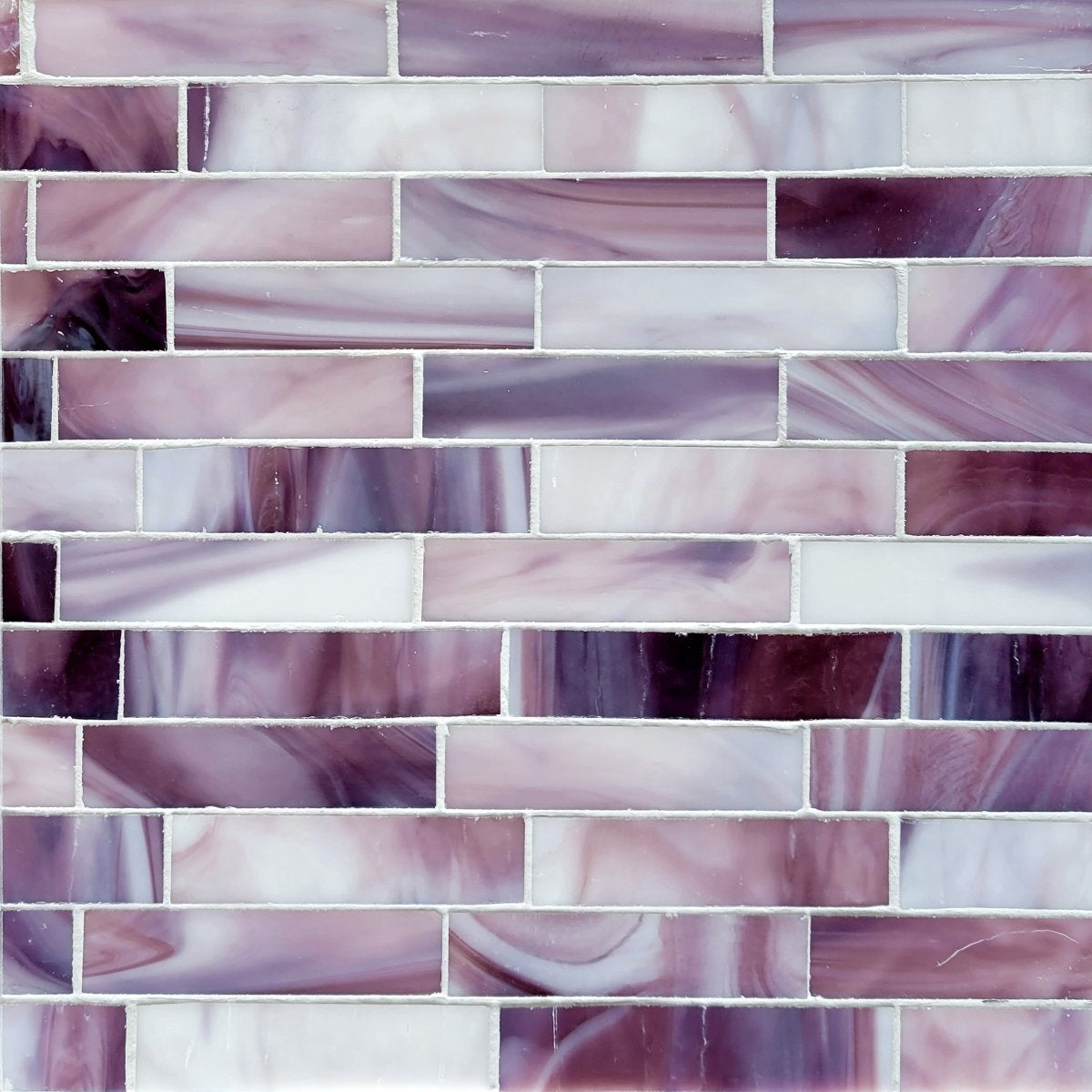 Brick Purple Glass Mosaic: Perfect for a Vibrant Kitchen Backsplash -  Artsaics, image size:1200x1200