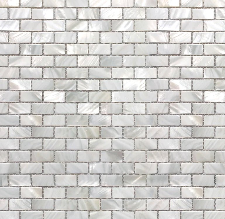 Brick Pearl Shell Mosaic is Perfect for Stunning Mosaic Bathroom Tiles ...