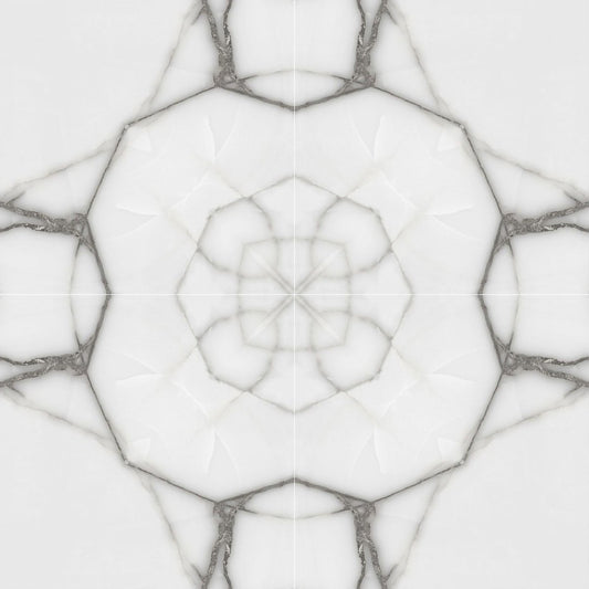 Calacatta Spider Matte Porcelain Field Tile 32''x32''x3/8''