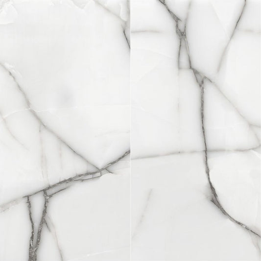 Calacatta Spider Matte Porcelain Field Tile 32''x64''x3/8''