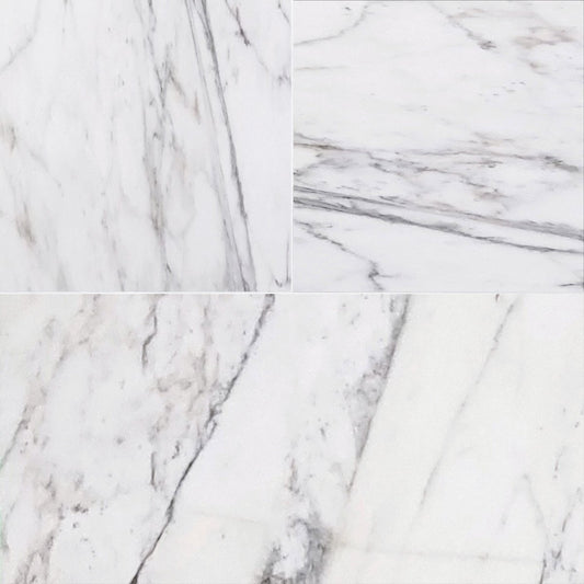 Calacatta Caldia Honed Marble Field Tile 12''x24''x3/8''