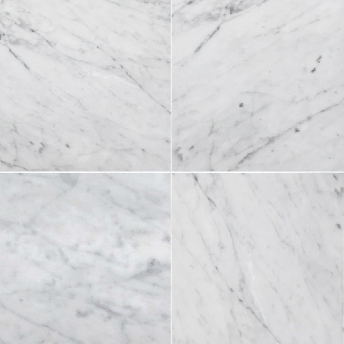 Carrara Honed Marble Field Tile 12''x12''x3/8''