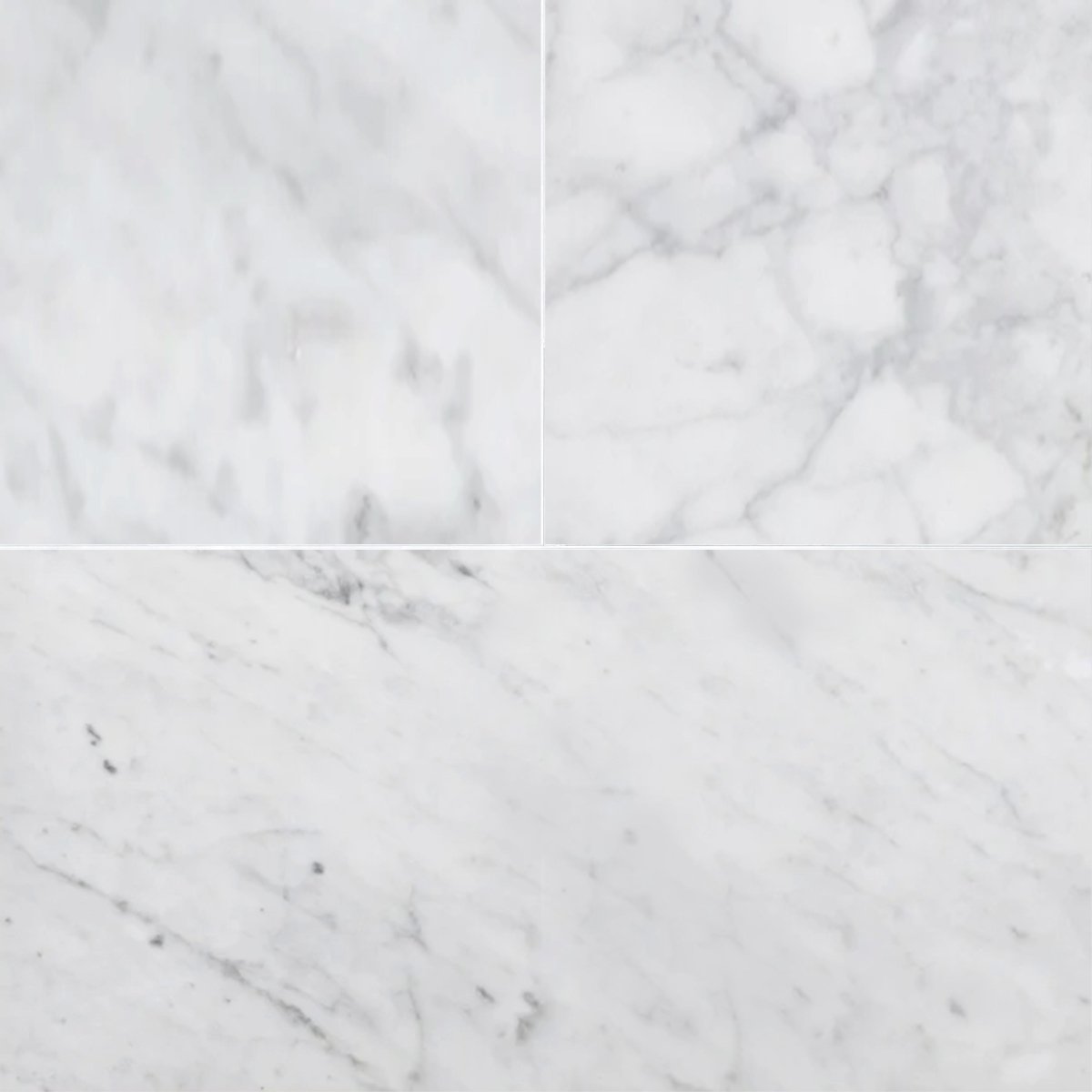 Carrara Polished Marble Field Tile 12''x24''x3/8''