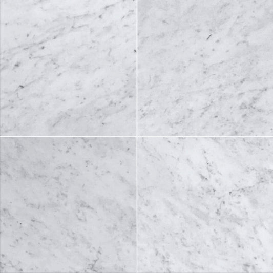 Carrara Select Honed Marble File Tile 18''x18''x3/8''